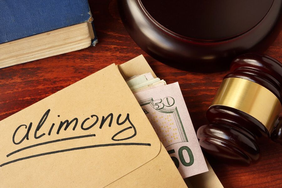 Folder with alimony in my Texas divorce case