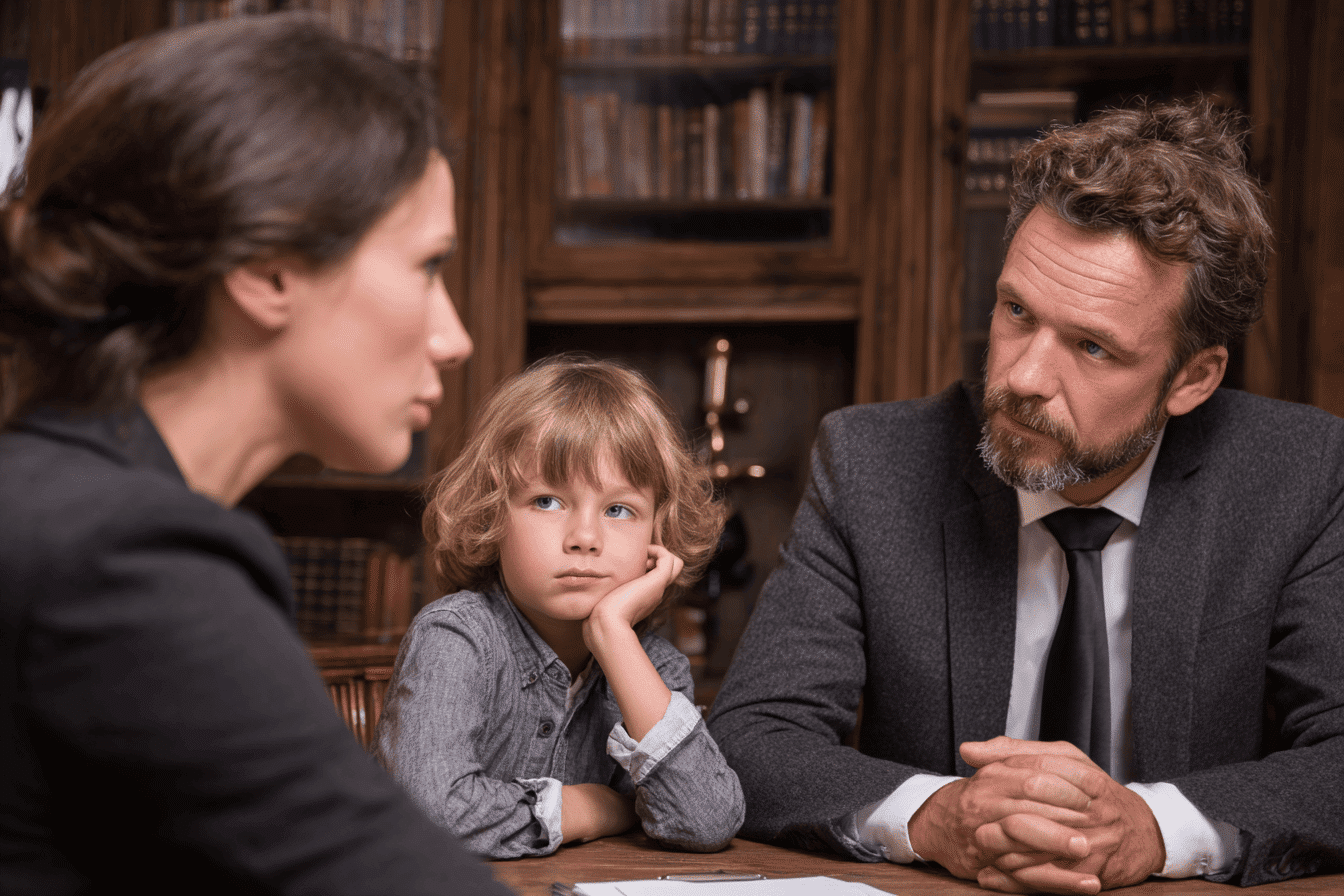 unmarried couple with child splitting up - Vendt