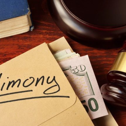Folder with alimony in my Texas divorce case